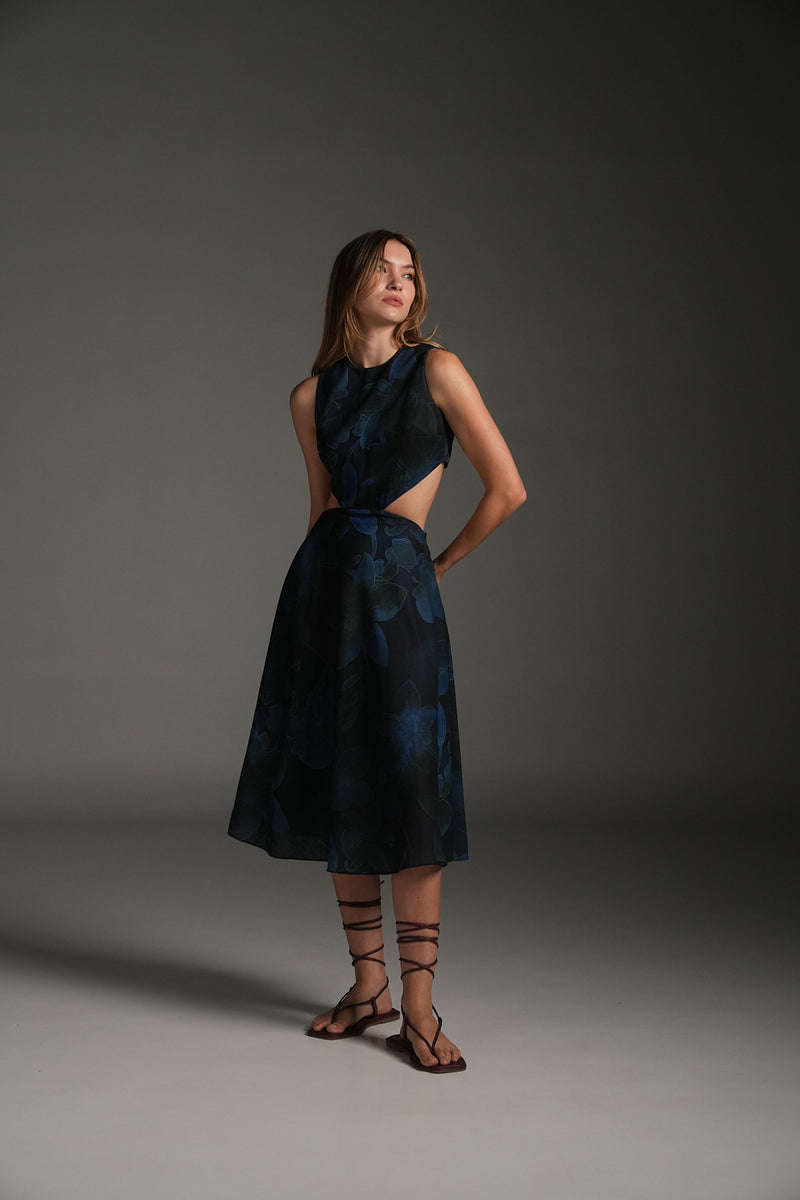 NIGHT MARIA MIDI DRESS