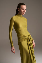 PISTACCHIO RIDA LONG DRESS