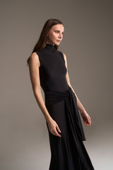 BLACK ASIL LONG DRESS