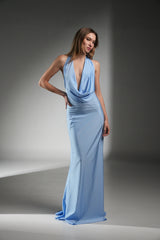 BABY BLUE VICTORIA LONG DRESS